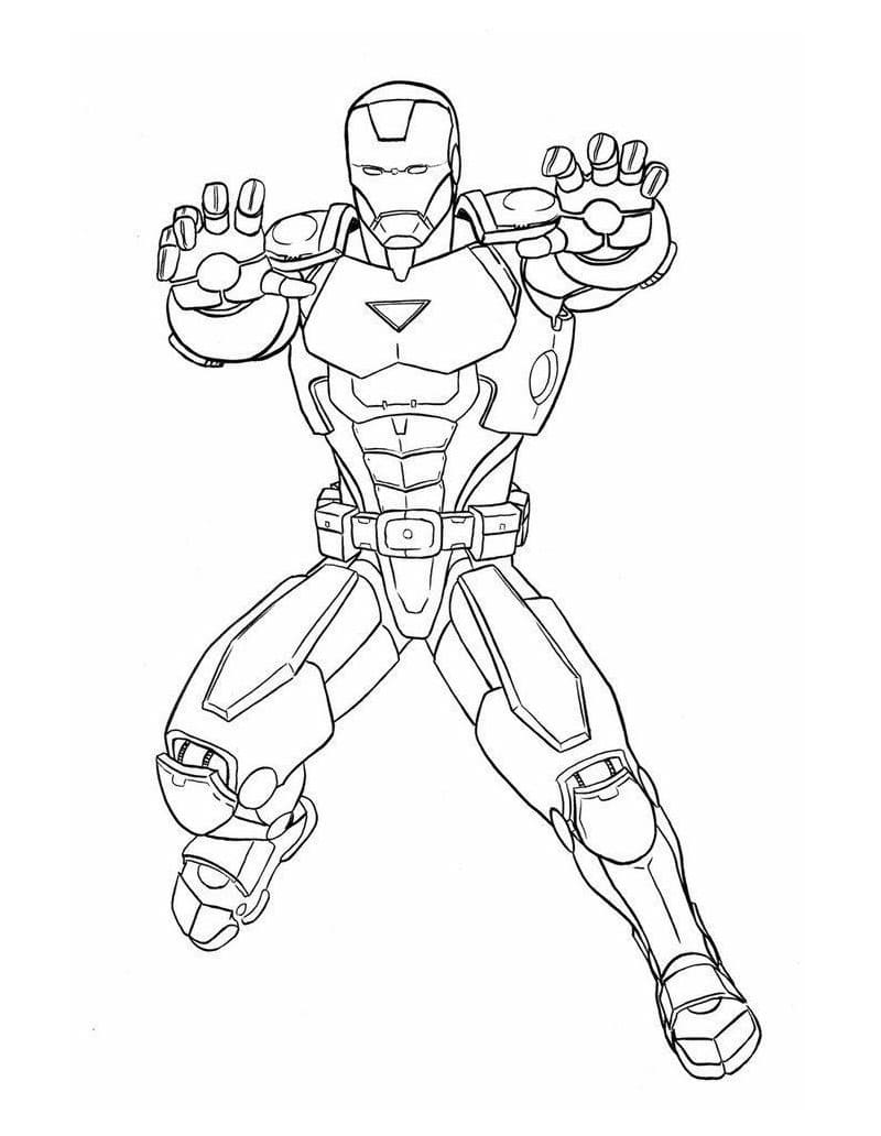 Iron Man Coloring Pages for Kids Marvel 65