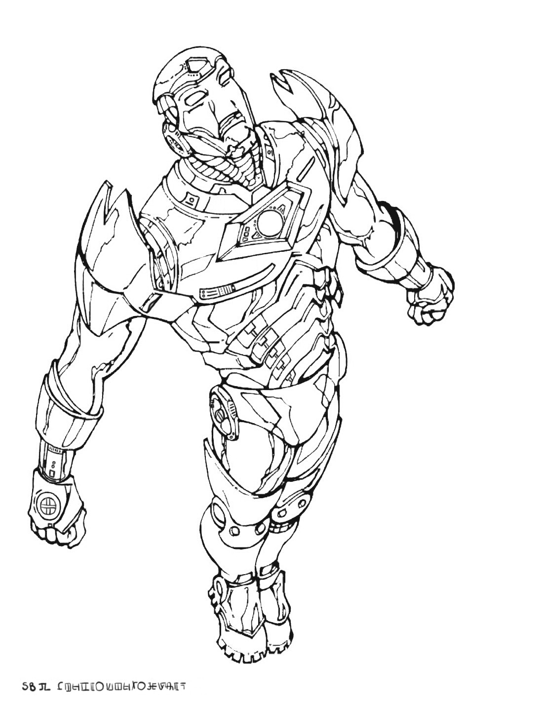 Iron Man Coloring Pages for Kids Marvel 73