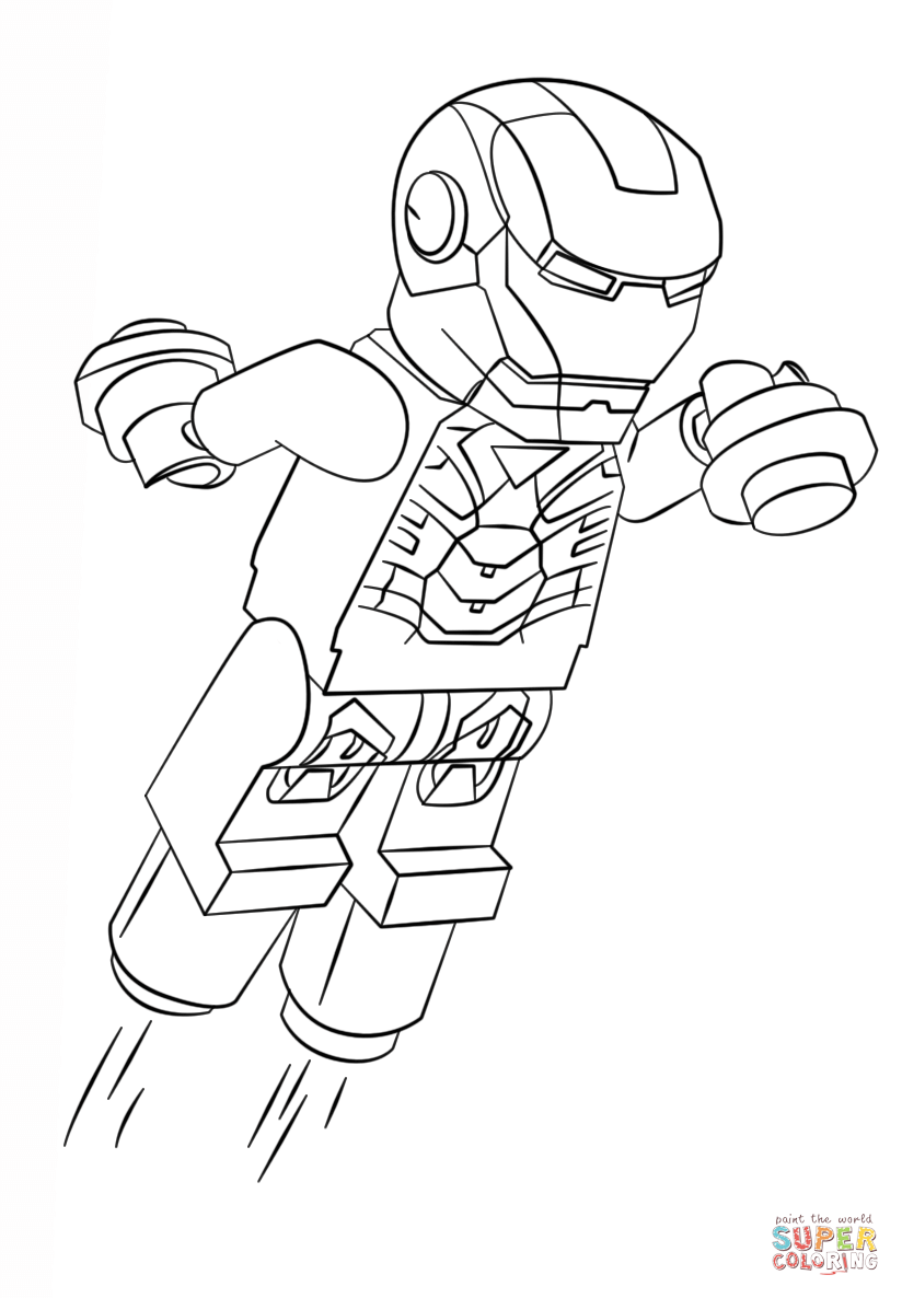 Iron Man Coloring Pages for Kids Marvel 80