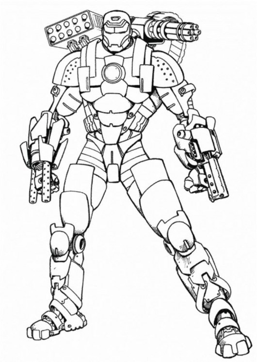 Iron Man Coloring Pages for Kids Marvel 84