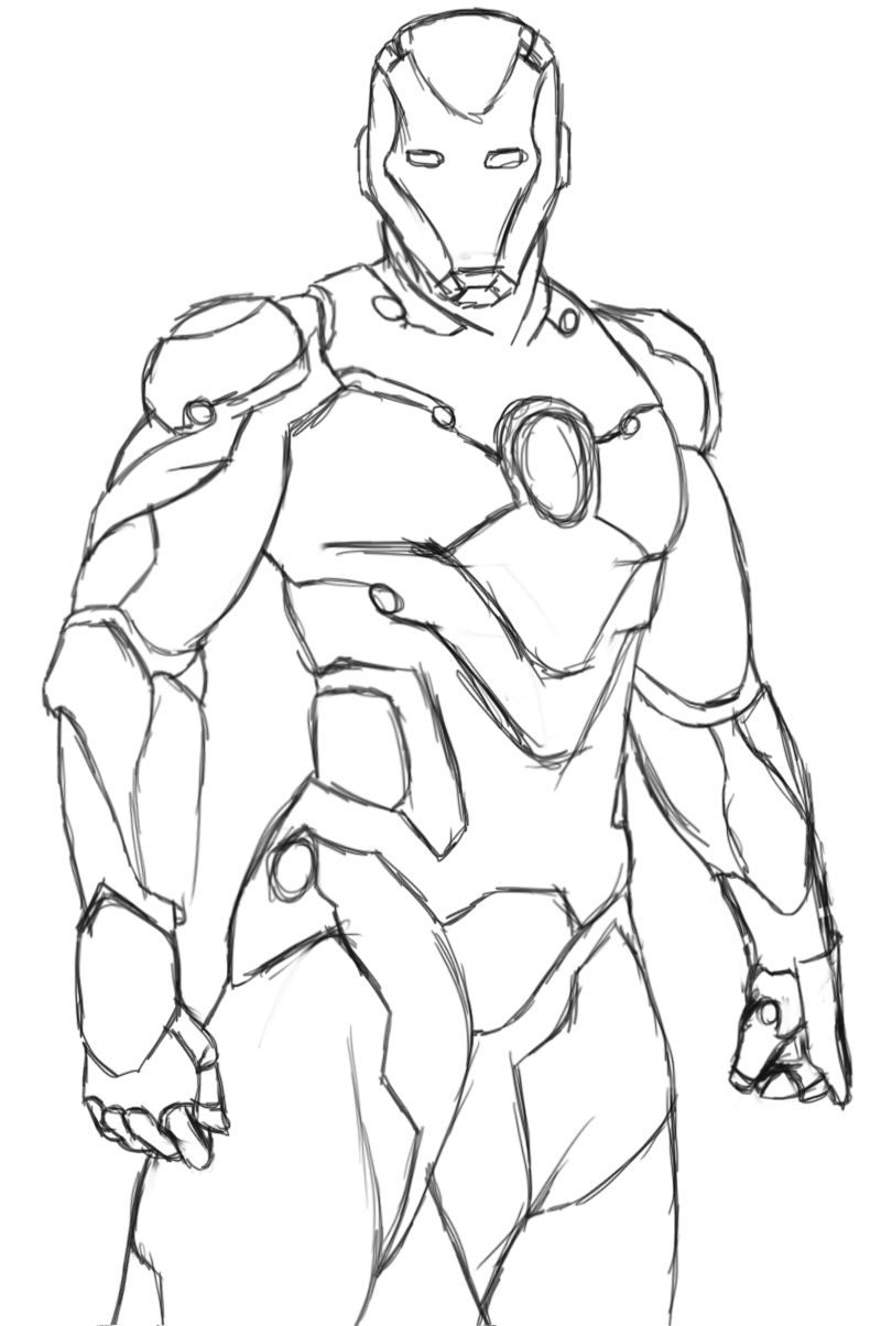 Iron Man Coloring Pages for Kids Marvel 88