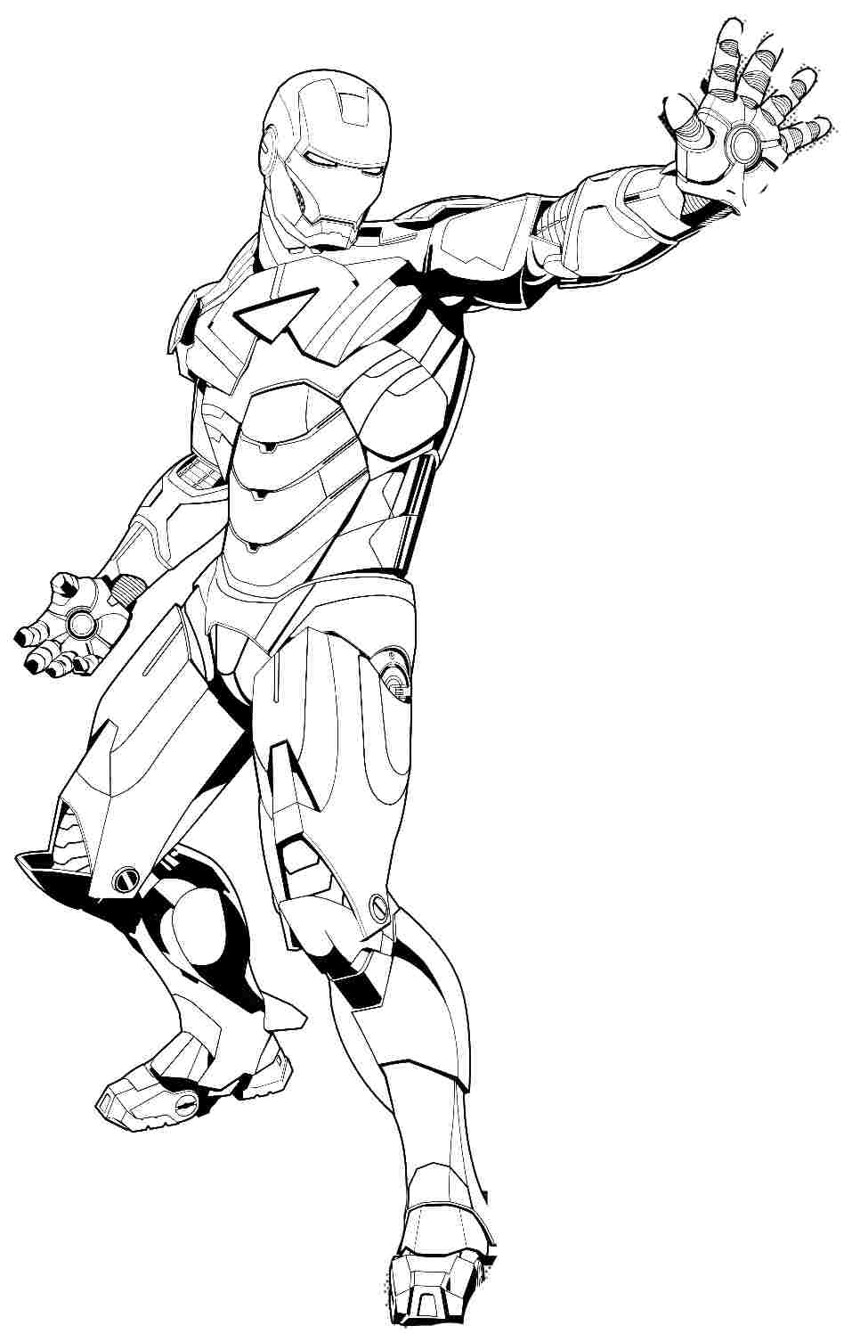 Iron Man Coloring Pages for Kids Marvel 89