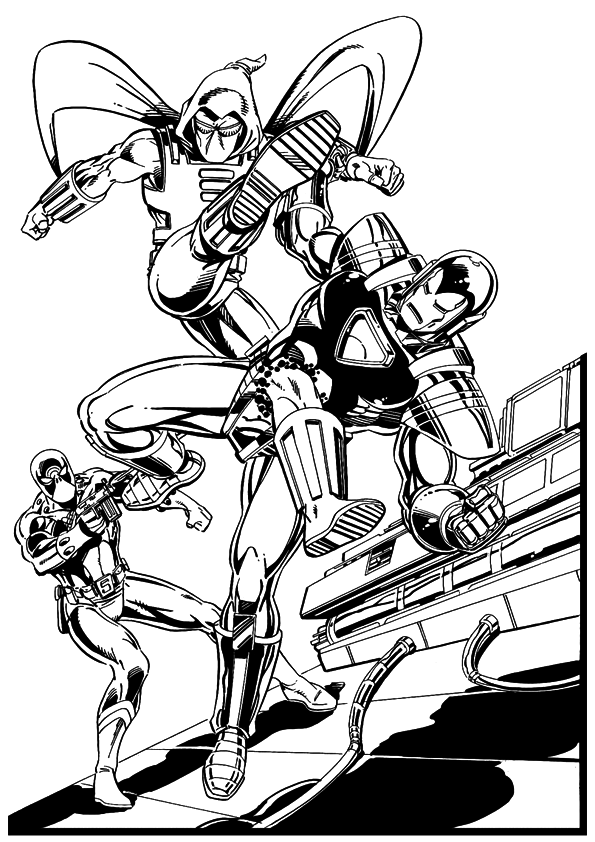 Iron Man Coloring Pages for Kids Marvel 92