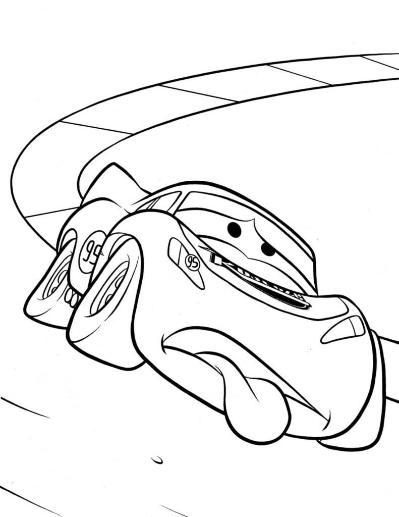 Lightning Mcqueen Coloring Pages Free Printable 1