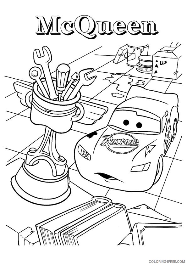 Lightning Mcqueen Coloring Pages Free Printable 102