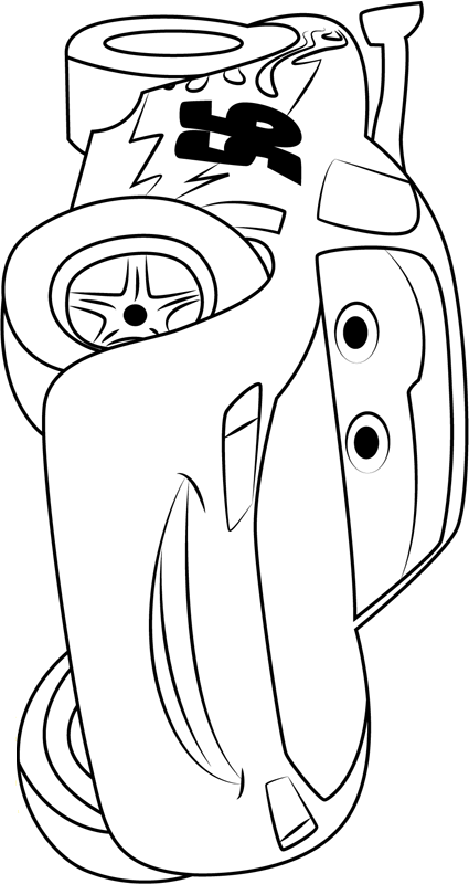 Lightning Mcqueen Coloring Pages Free Printable 13