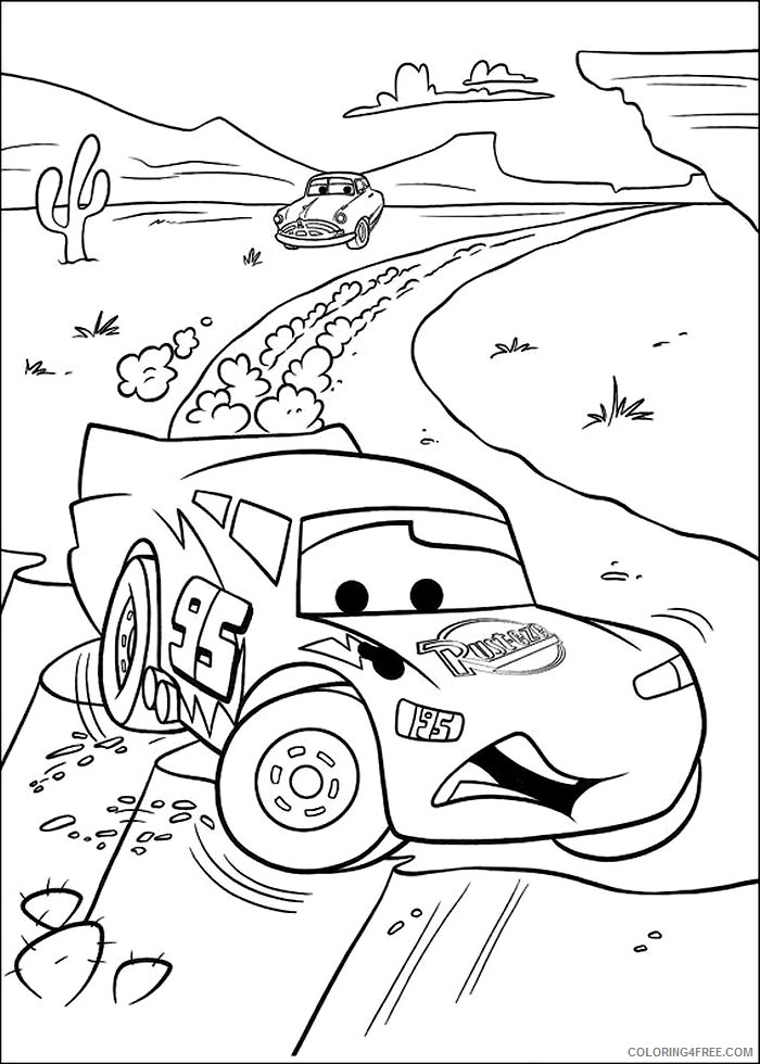 Lightning Mcqueen Coloring Pages Free Printable 23