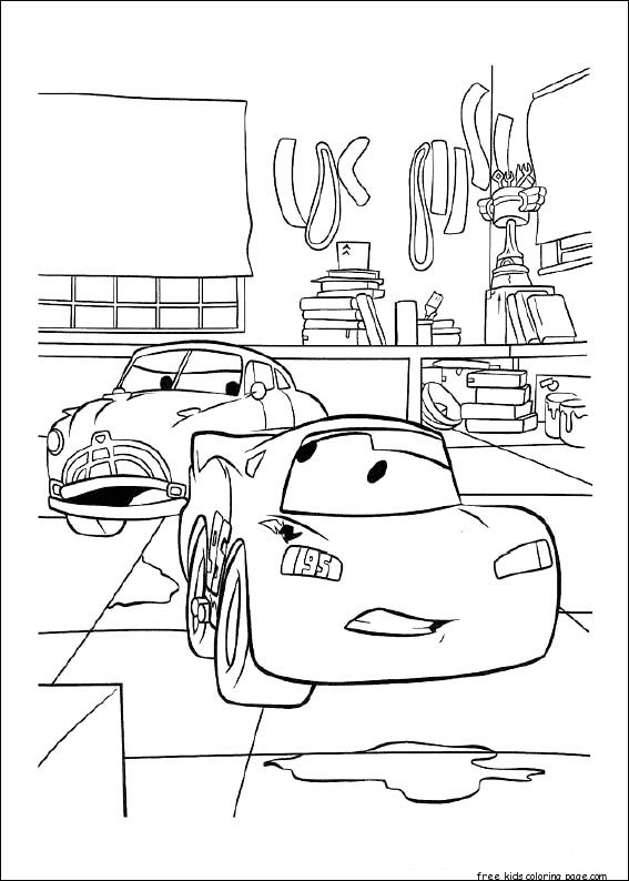 Lightning Mcqueen Coloring Pages Free Printable 45