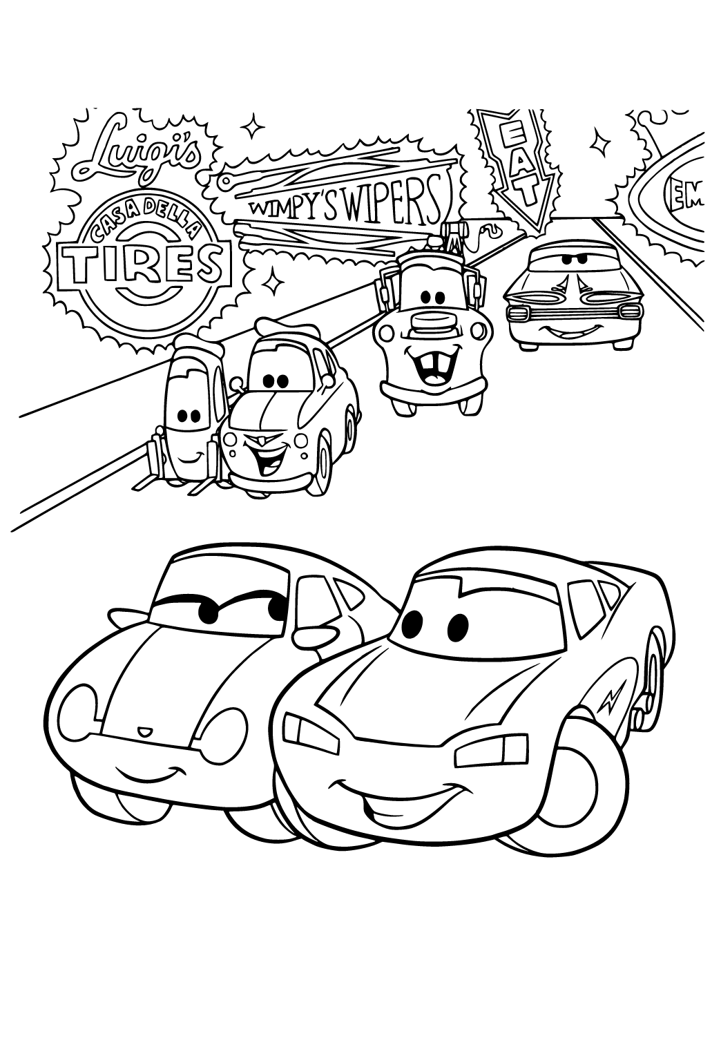 Lightning Mcqueen Coloring Pages Free Printable 47