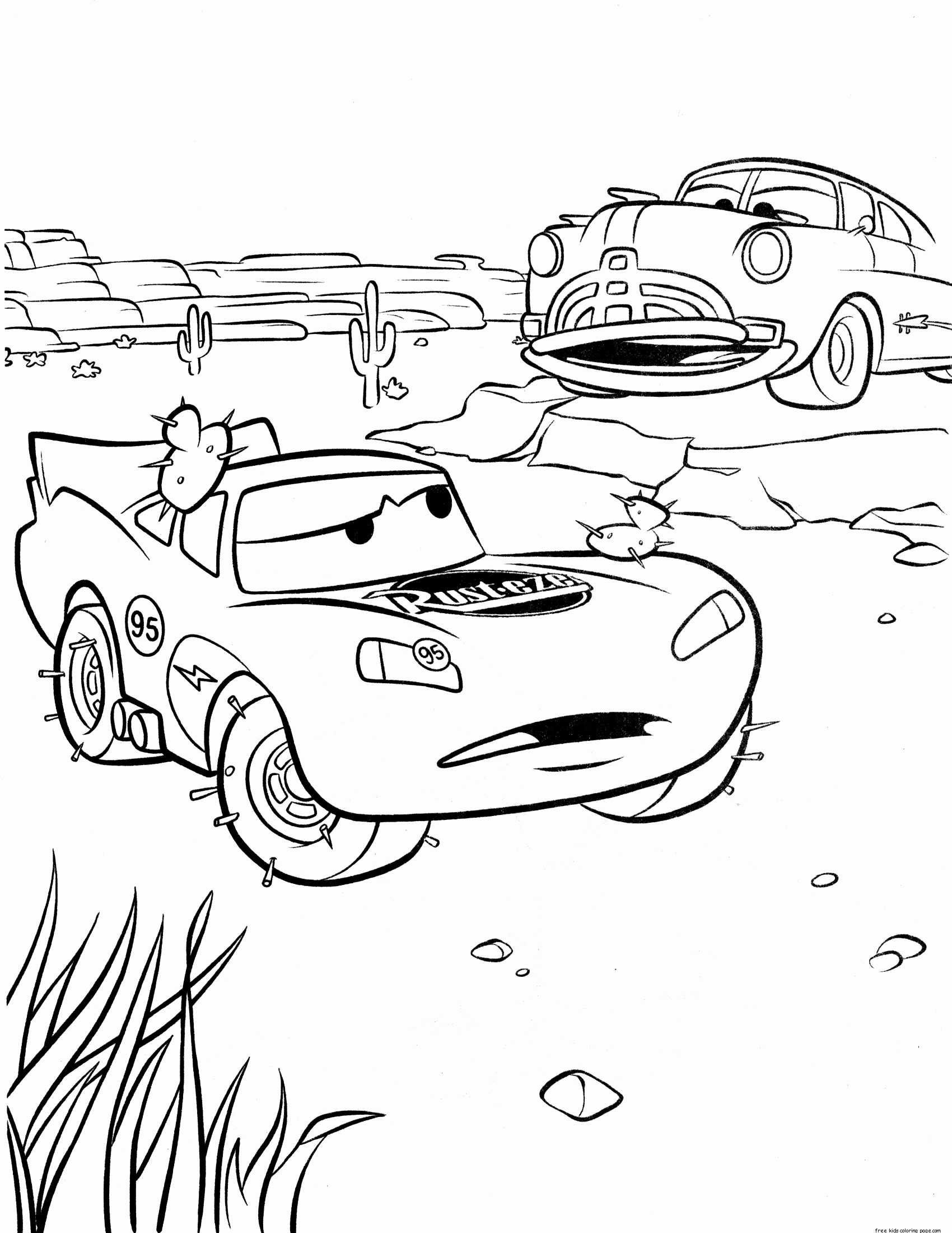 Lightning Mcqueen Coloring Pages Free Printable 61