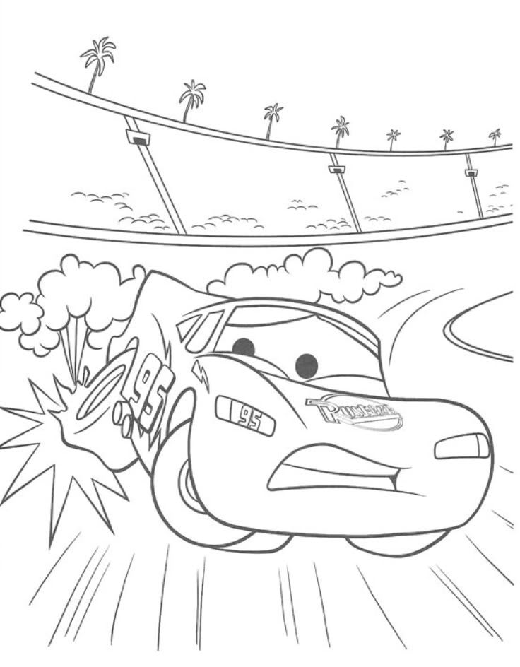 Lightning Mcqueen Coloring Pages Free Printable 72