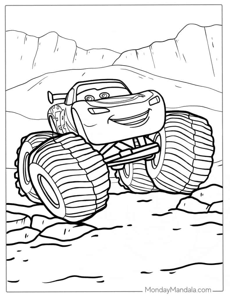 Lightning Mcqueen Coloring Pages Free Printable 75