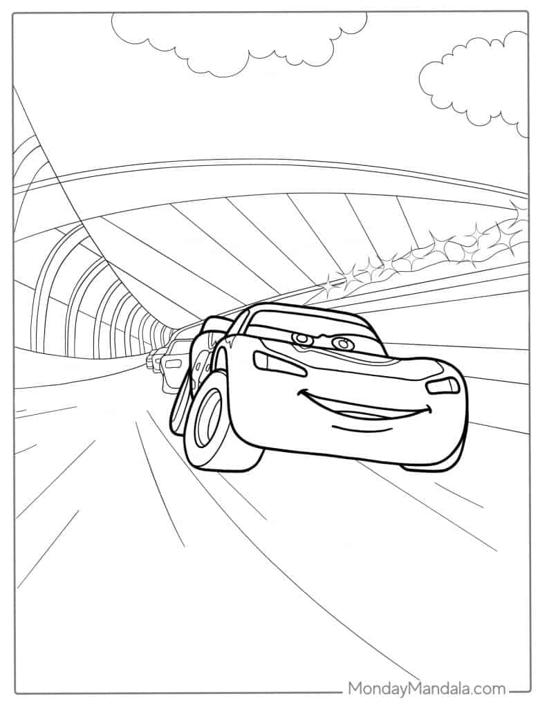 Lightning Mcqueen Coloring Pages Free Printable 78