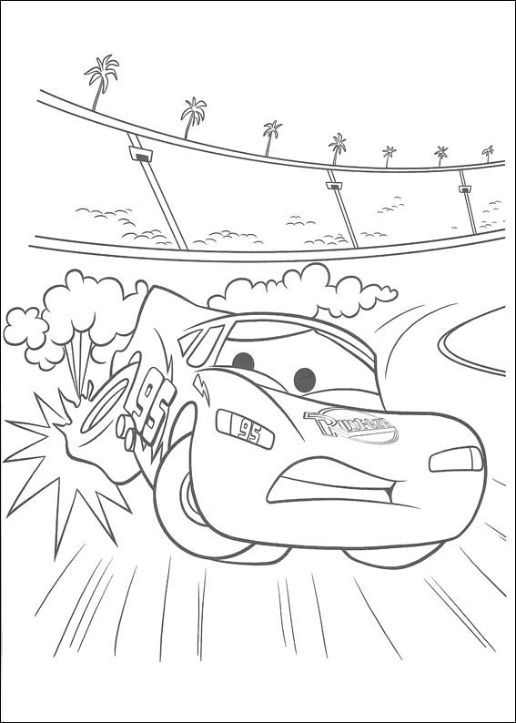 Lightning Mcqueen Coloring Pages Free Printable 9