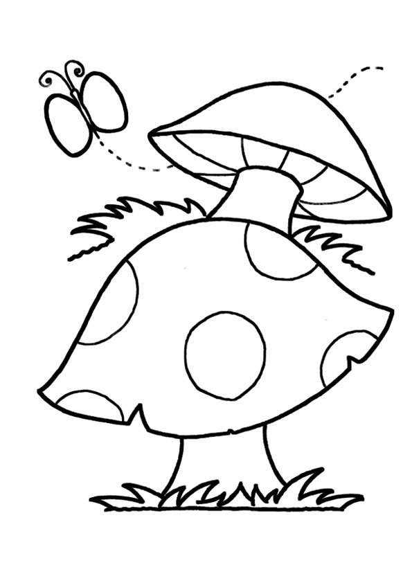 Mushroom Coloring Pages for Adults Printable 10