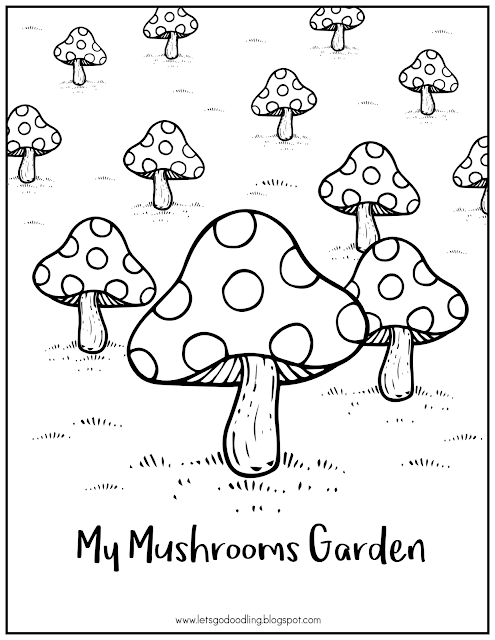 Mushroom Coloring Pages for Adults Printable 102