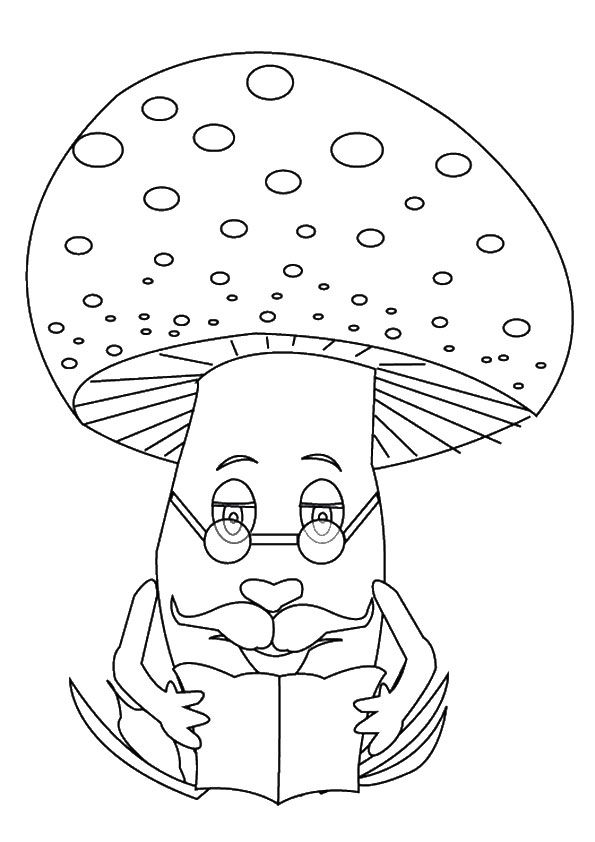Mushroom Coloring Pages for Adults Printable 114
