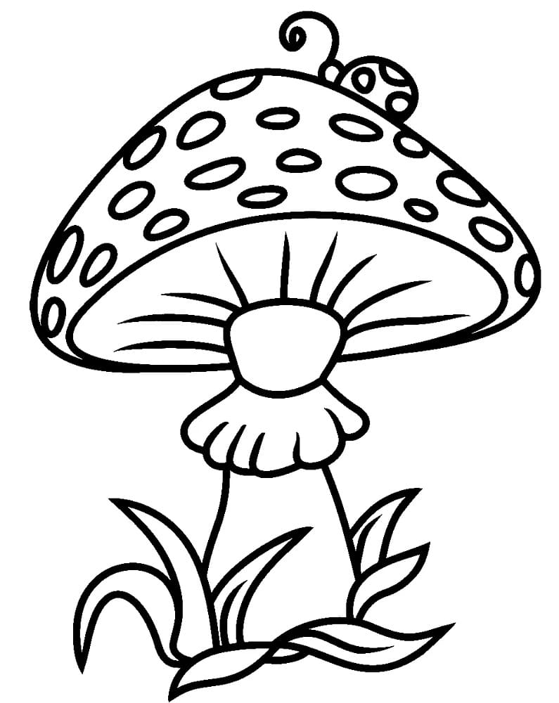 Mushroom Coloring Pages for Adults Printable 58