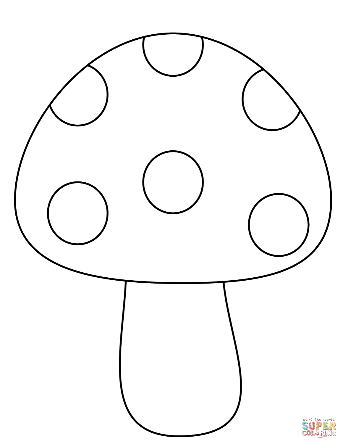 Mushroom Coloring Pages for Adults Printable 7