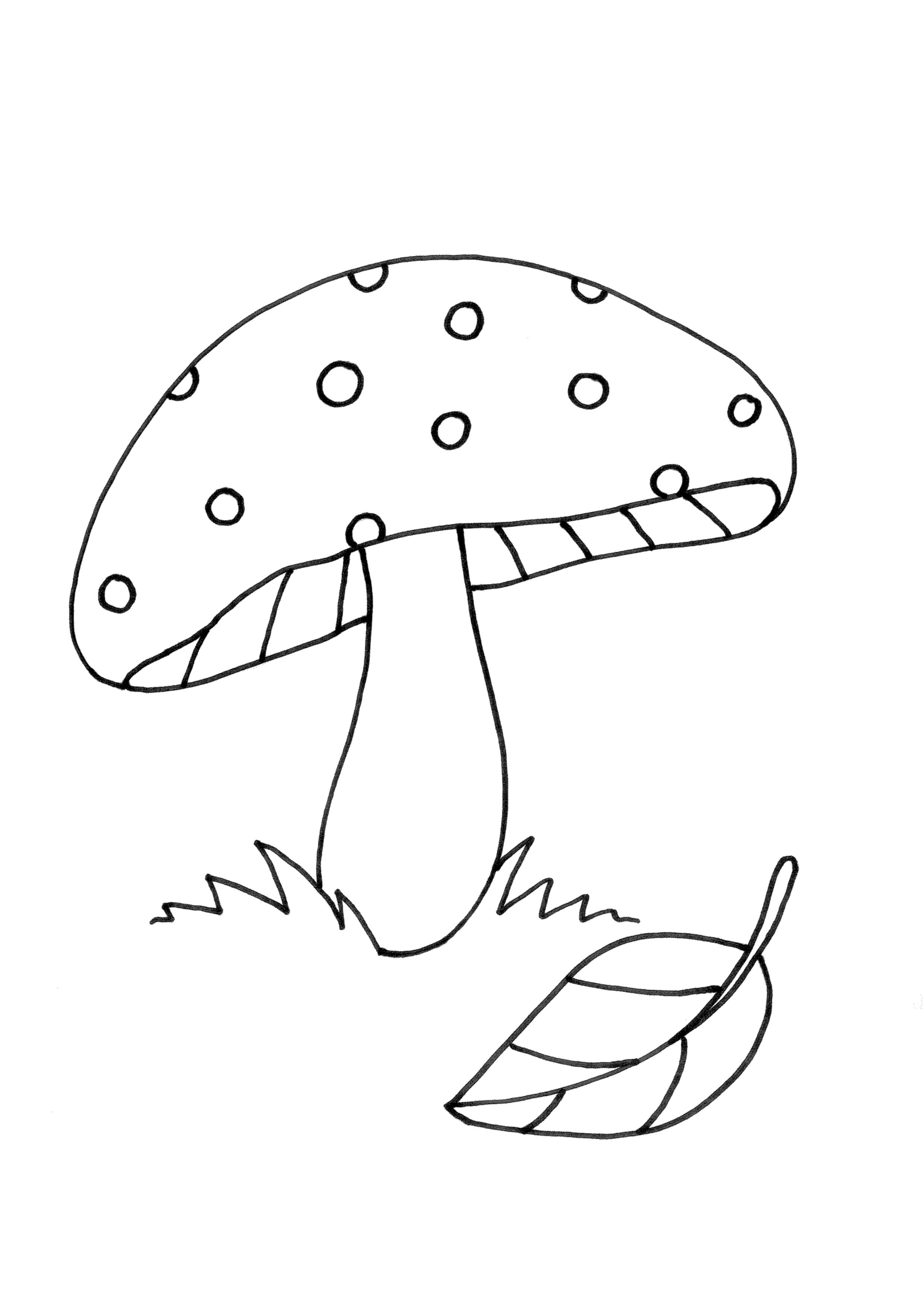 Mushroom Coloring Pages for Adults Printable 82