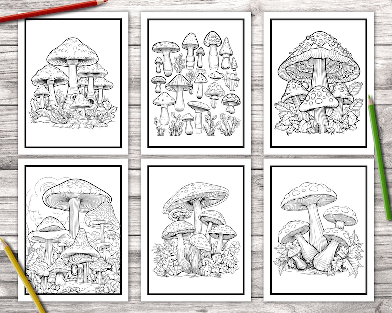 Mushroom Coloring Pages for Adults Printable 92