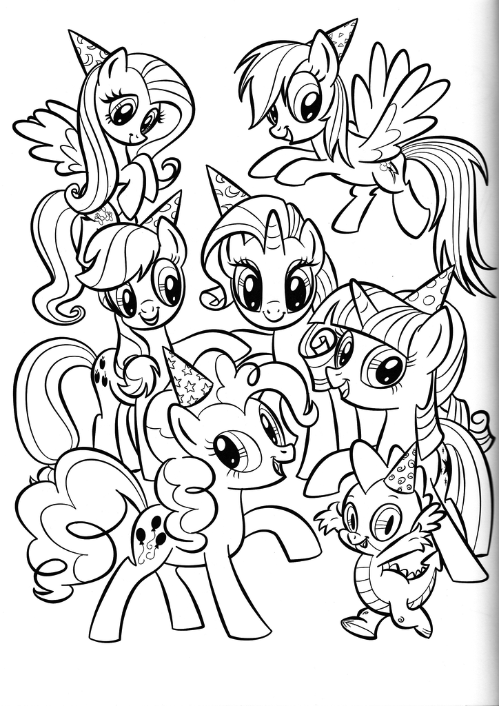 My Little Pony Coloring Pages All Ponies 1