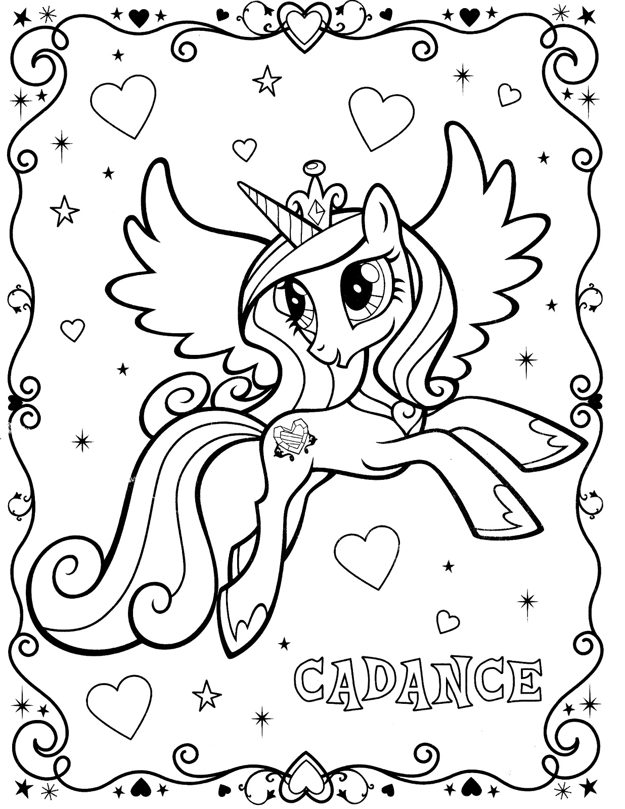 My Little Pony Coloring Pages All Ponies 101