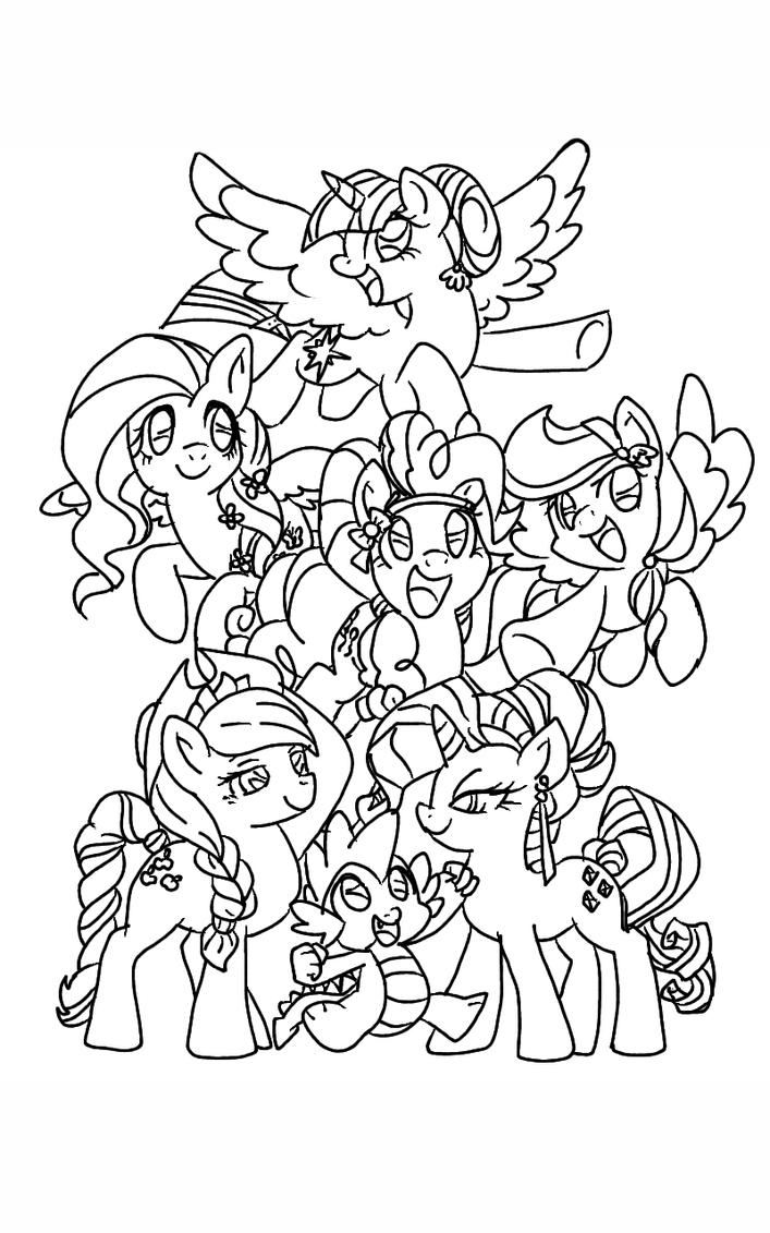 My Little Pony Coloring Pages All Ponies 126