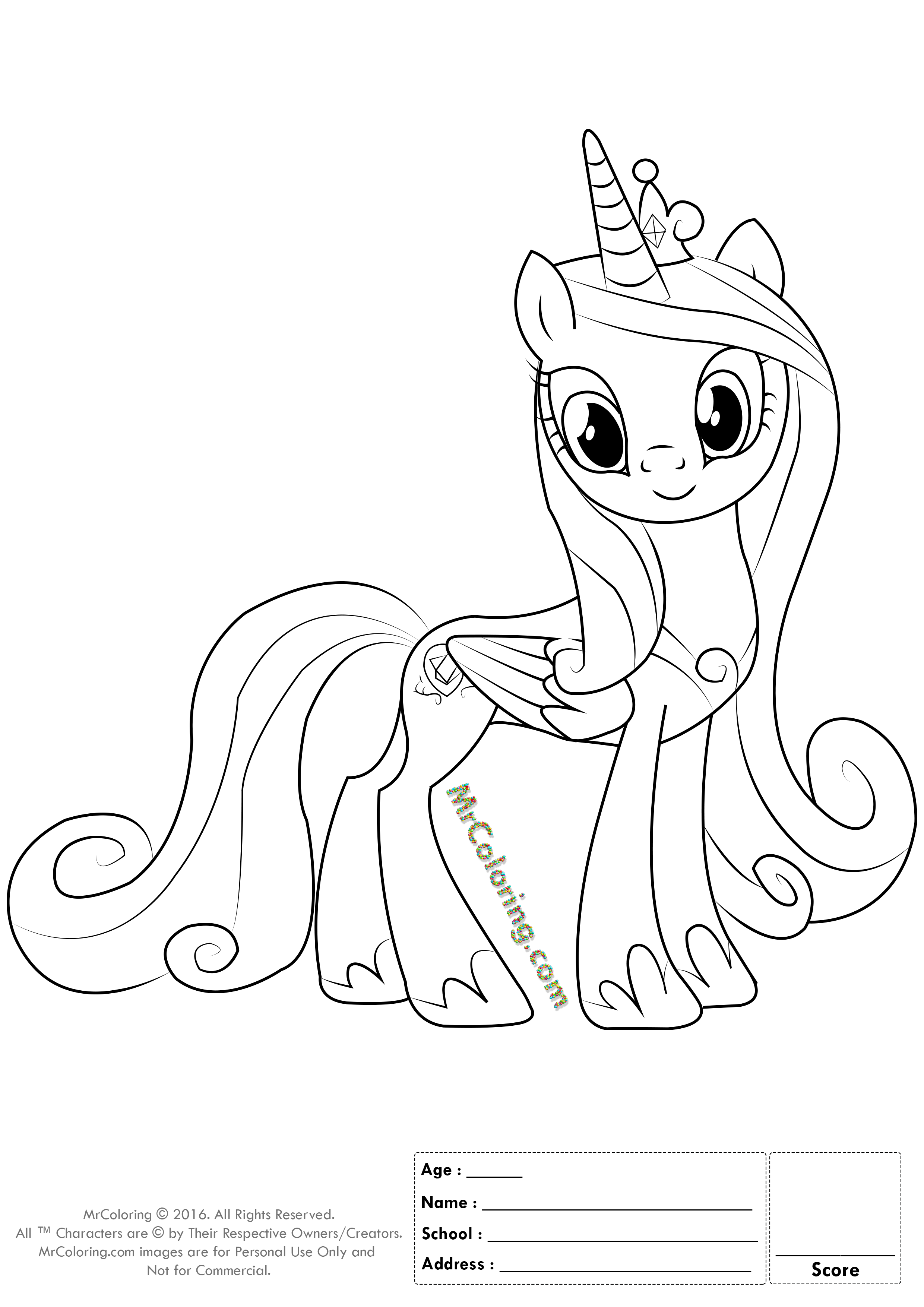 My Little Pony Coloring Pages All Ponies 130