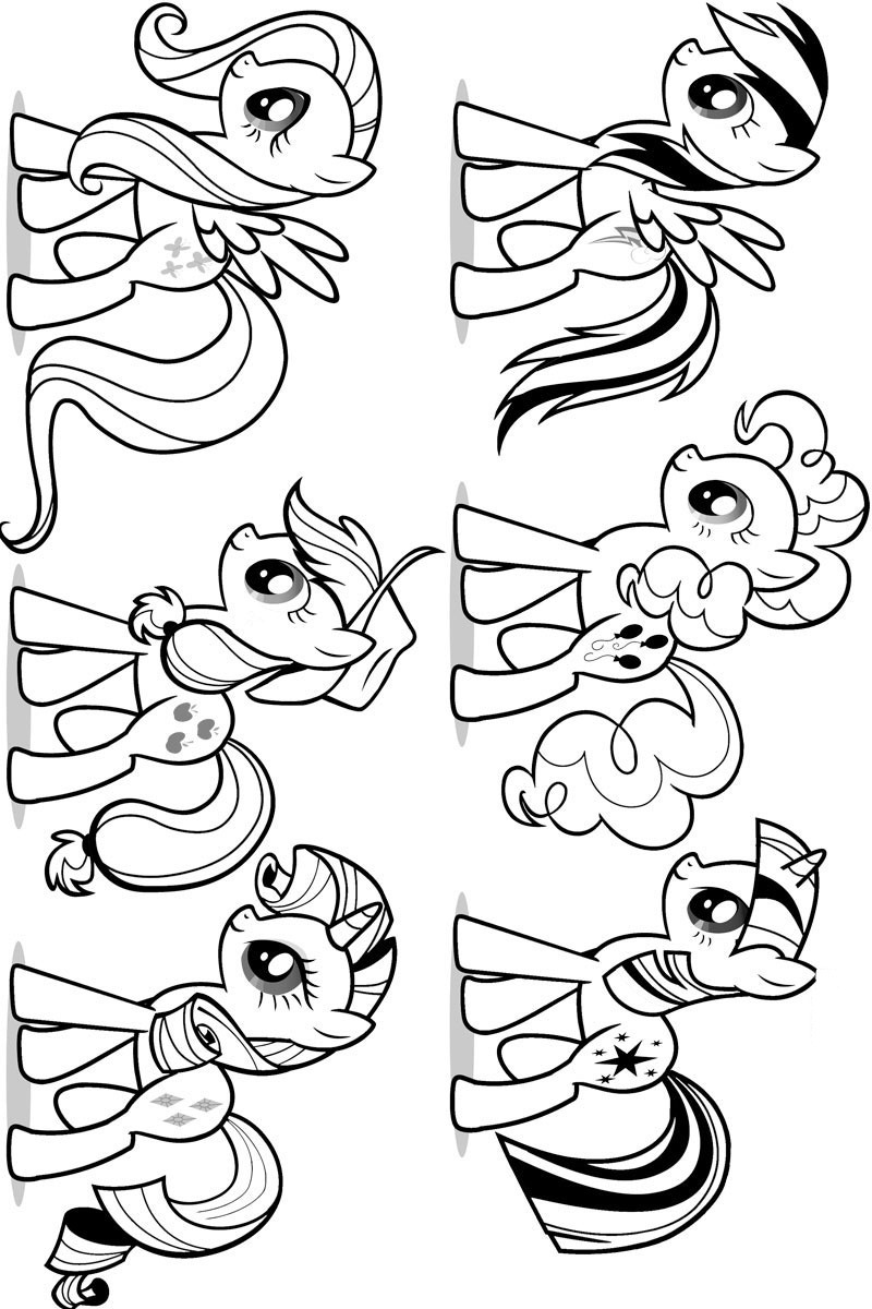 My Little Pony Coloring Pages All Ponies 2