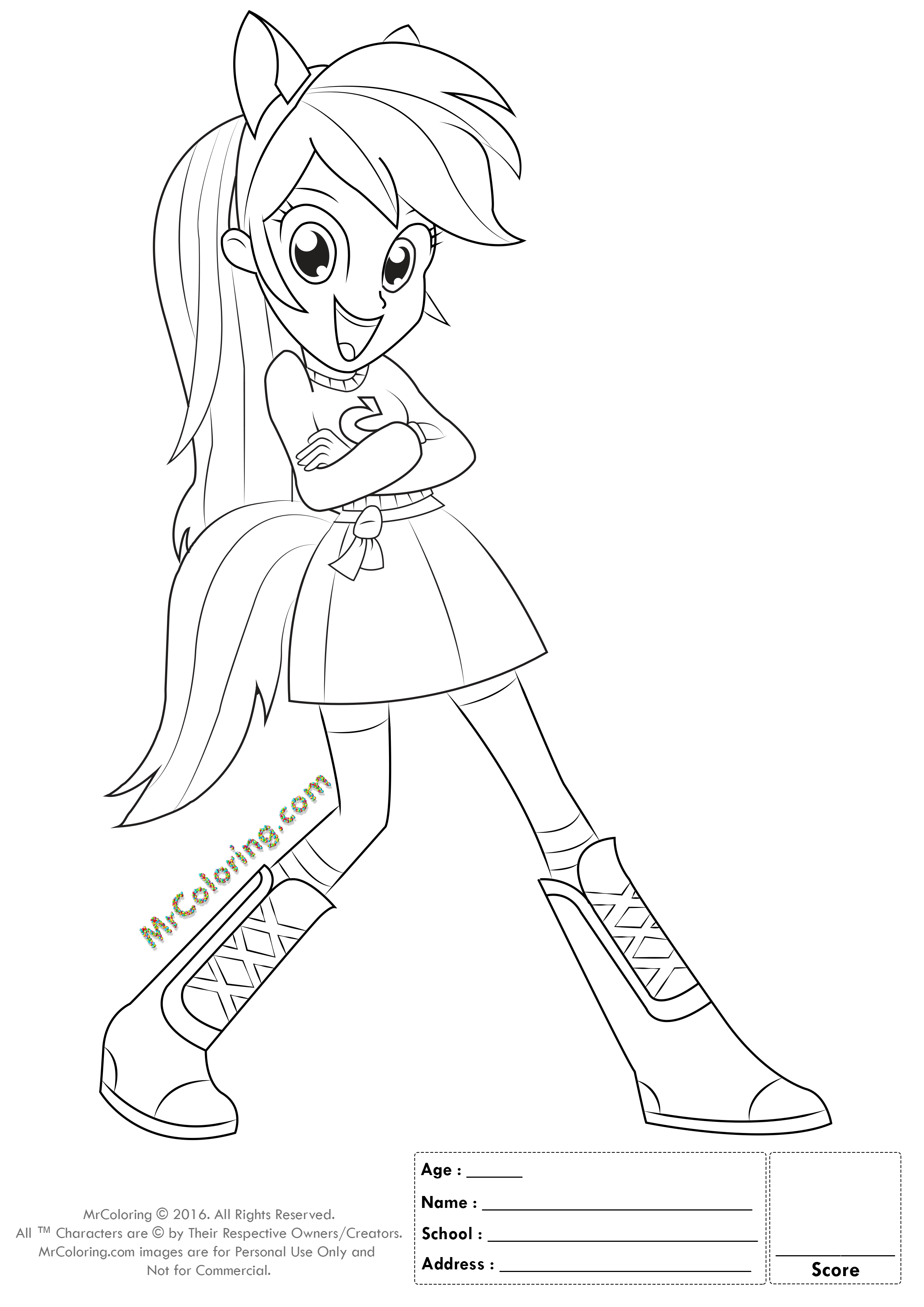 My Little Pony Coloring Pages All Ponies 3