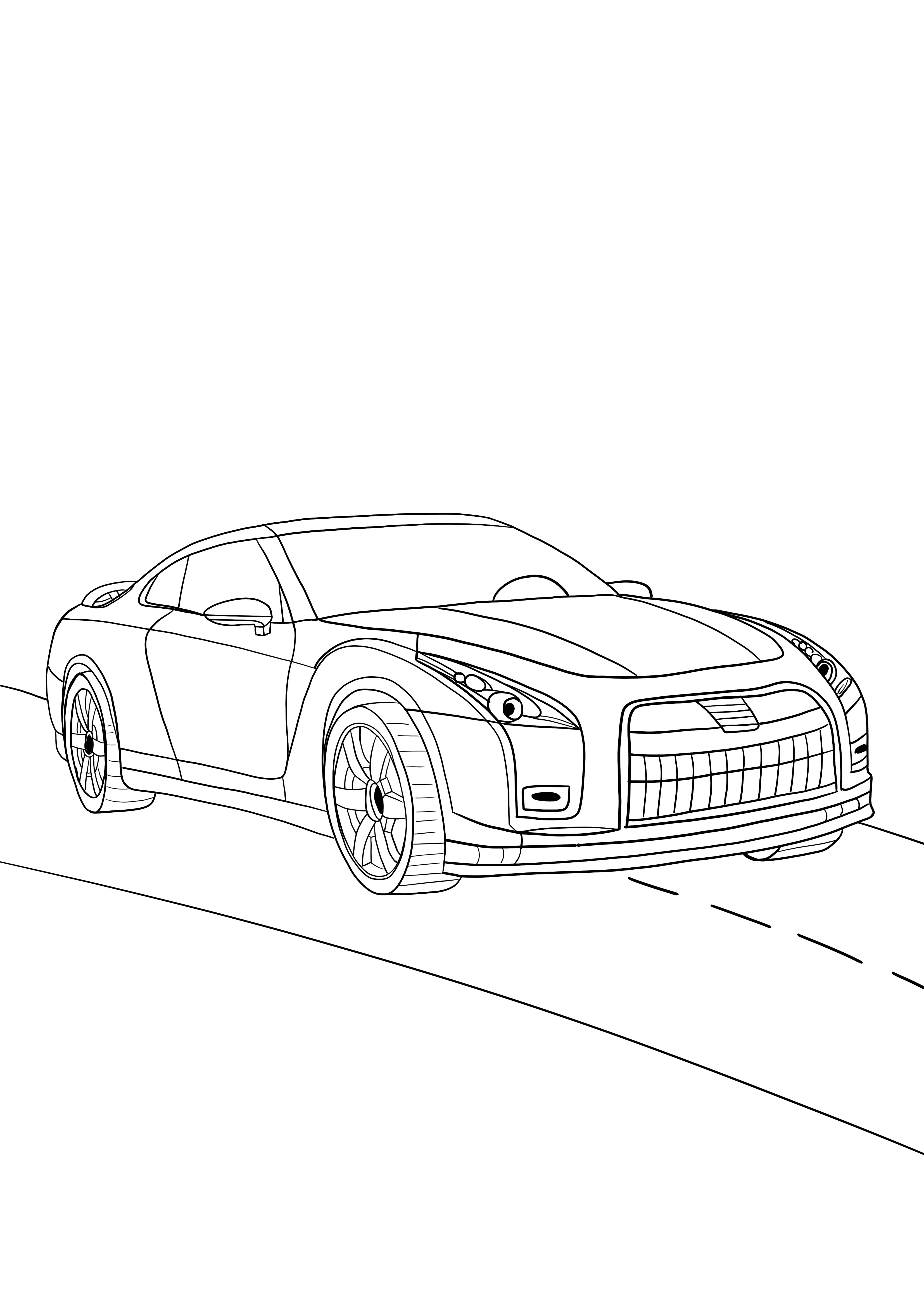 Race Car Coloring Pages Free Printable Kids 1