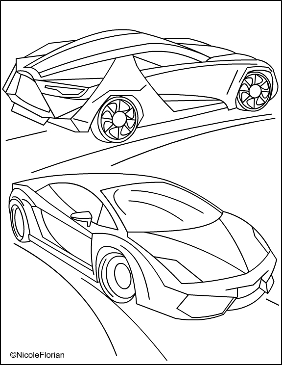 Race Car Coloring Pages Free Printable Kids 104