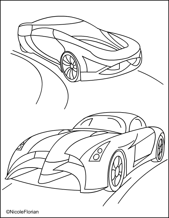 Race Car Coloring Pages Free Printable Kids 120