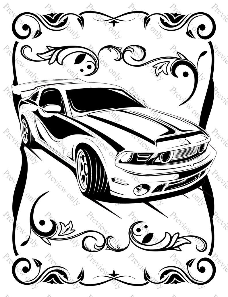 Race Car Coloring Pages Free Printable Kids 124