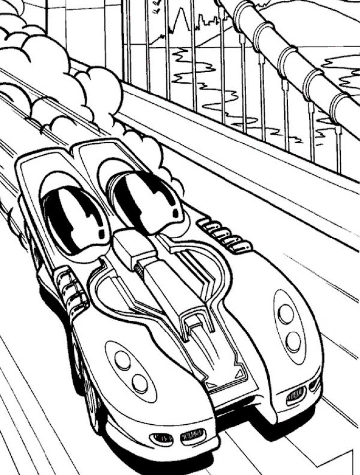 Race Car Coloring Pages Free Printable Kids 17