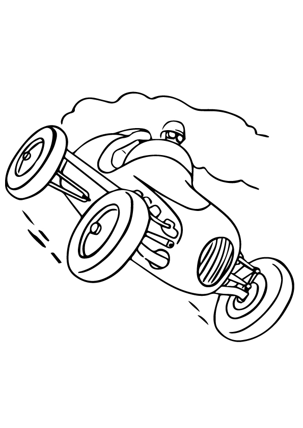 Race Car Coloring Pages Free Printable Kids 62