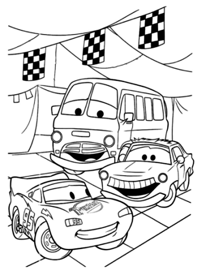 Race Car Coloring Pages Free Printable Kids 76