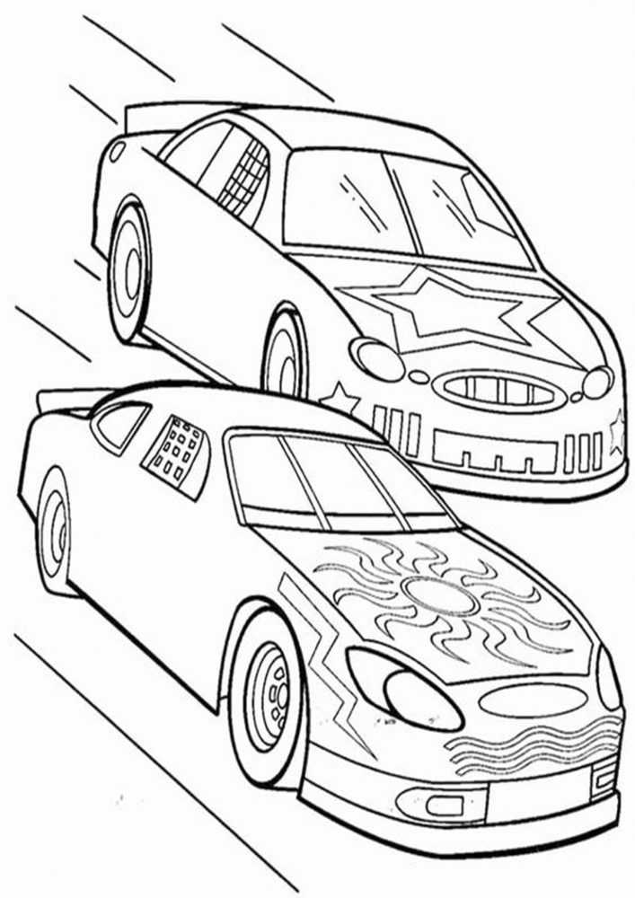 Race Car Coloring Pages Free Printable Kids 85