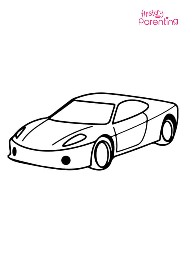 Race Car Coloring Pages Free Printable Kids 86