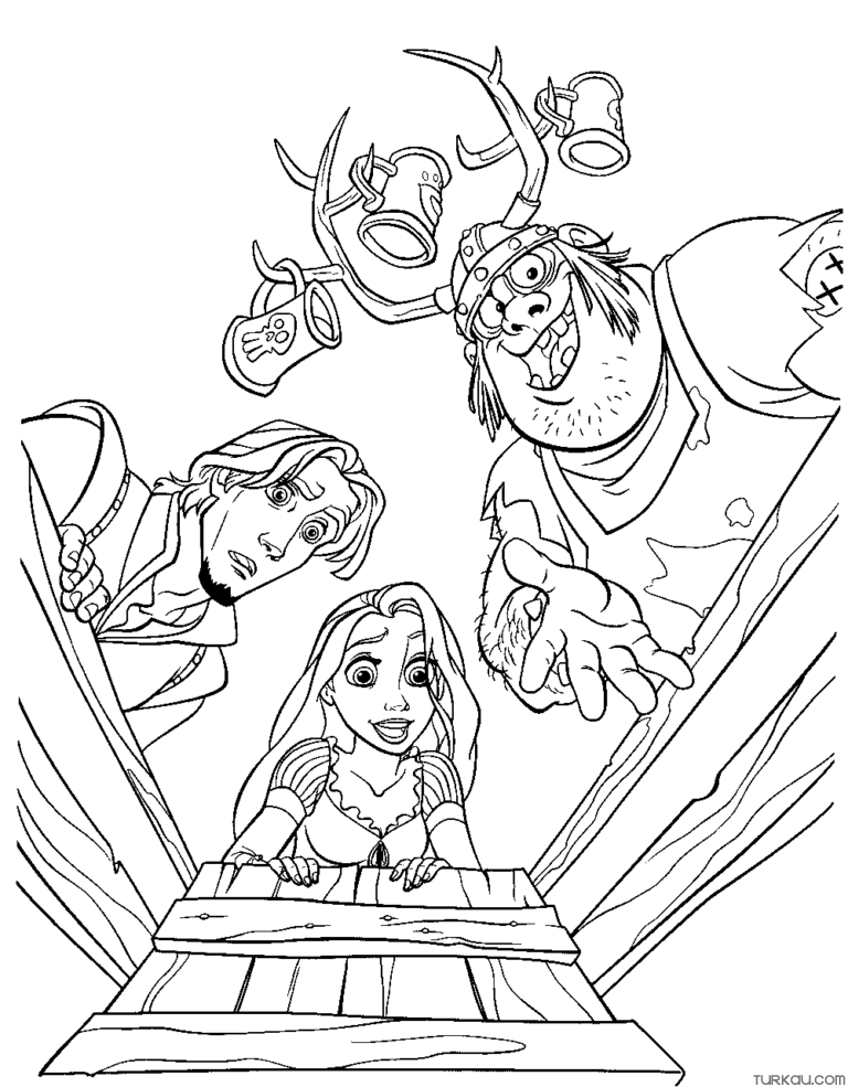 Rapunzel Coloring Pages Free Printable 102