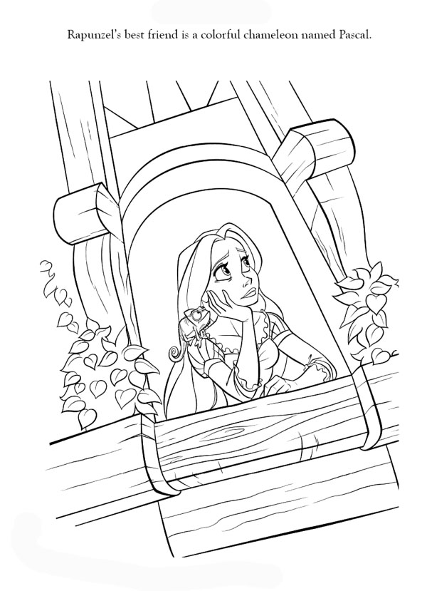 Rapunzel Coloring Pages Free Printable 103