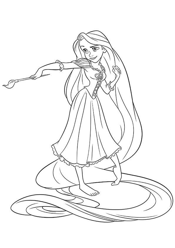 Rapunzel Coloring Pages Free Printable 104