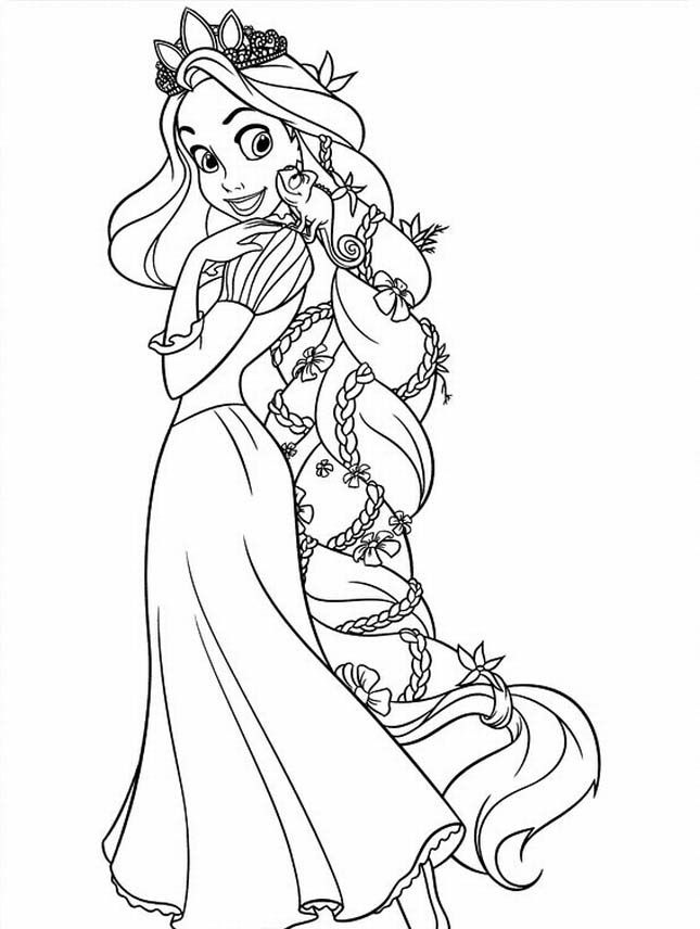 Rapunzel Coloring Pages Free Printable 105