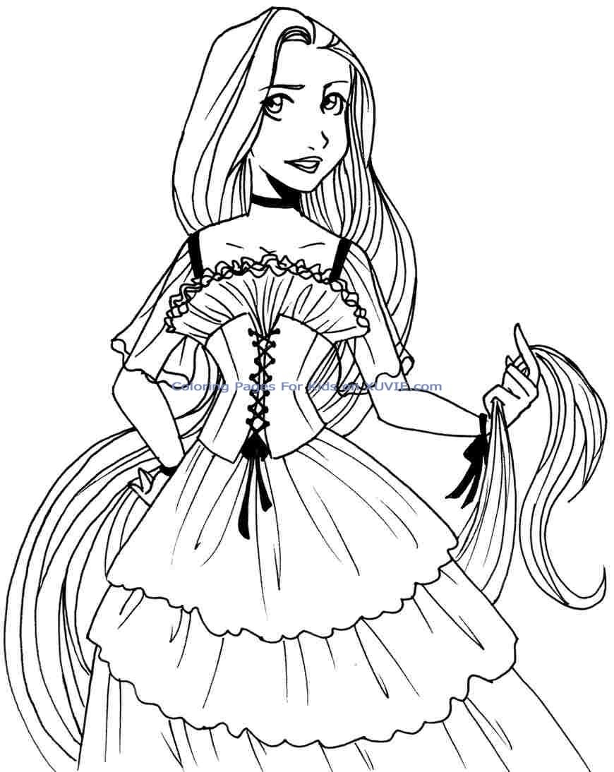 Rapunzel Coloring Pages Free Printable 108