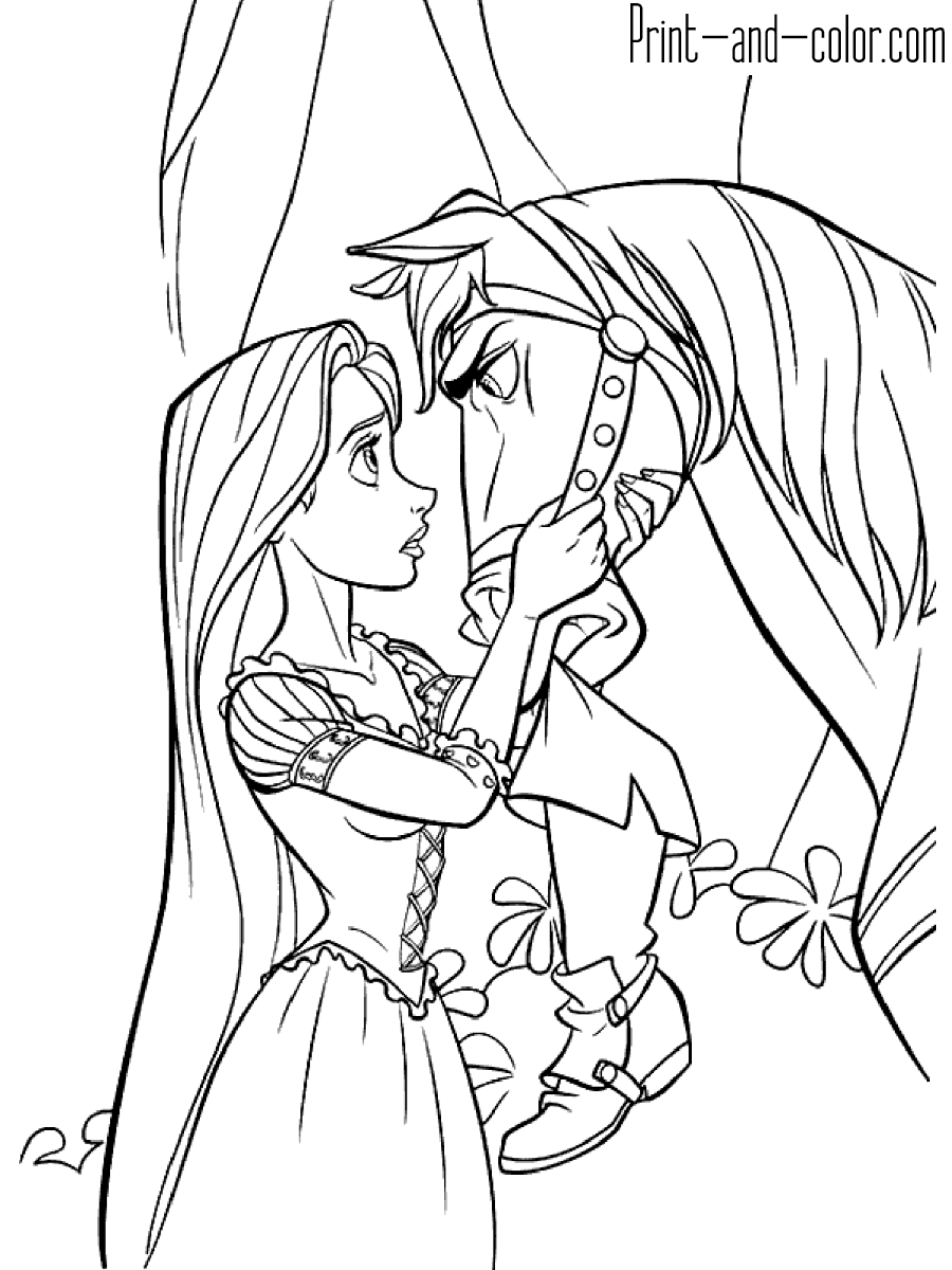 Rapunzel Coloring Pages Free Printable 110