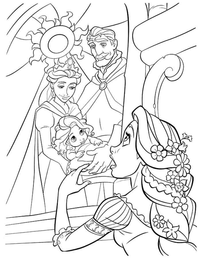 Rapunzel Coloring Pages Free Printable 111