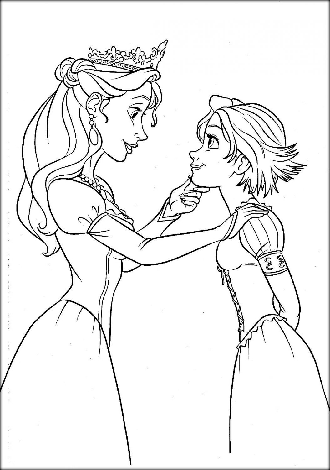 Rapunzel Coloring Pages Free Printable 113