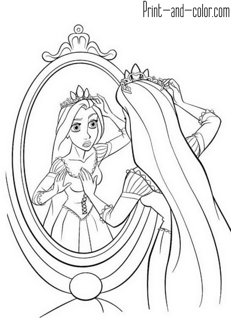 Rapunzel Coloring Pages Free Printable 114