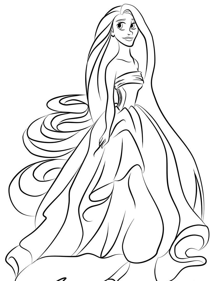 Rapunzel Coloring Pages Free Printable 118